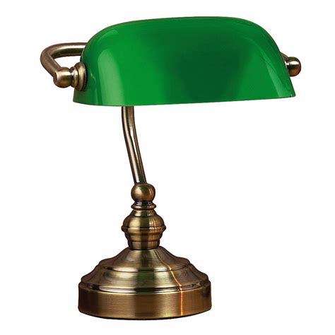 lampada da tavolo verde.